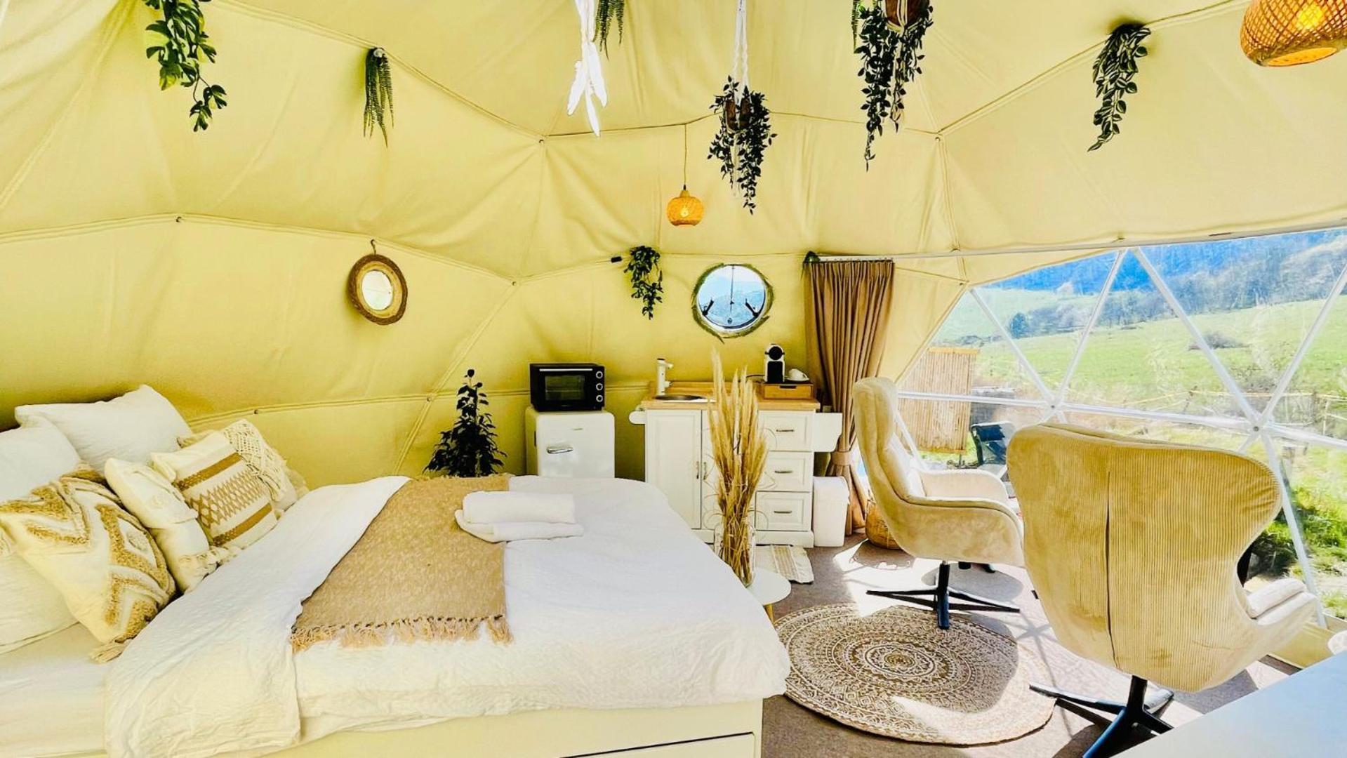 Hotel Glamping Hohe Wand - Zelt Mit Sternenfenster Und Whirlpool Maiersdorf Exterior foto